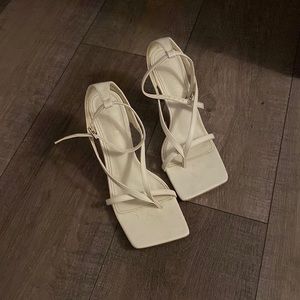White Strappy Heel